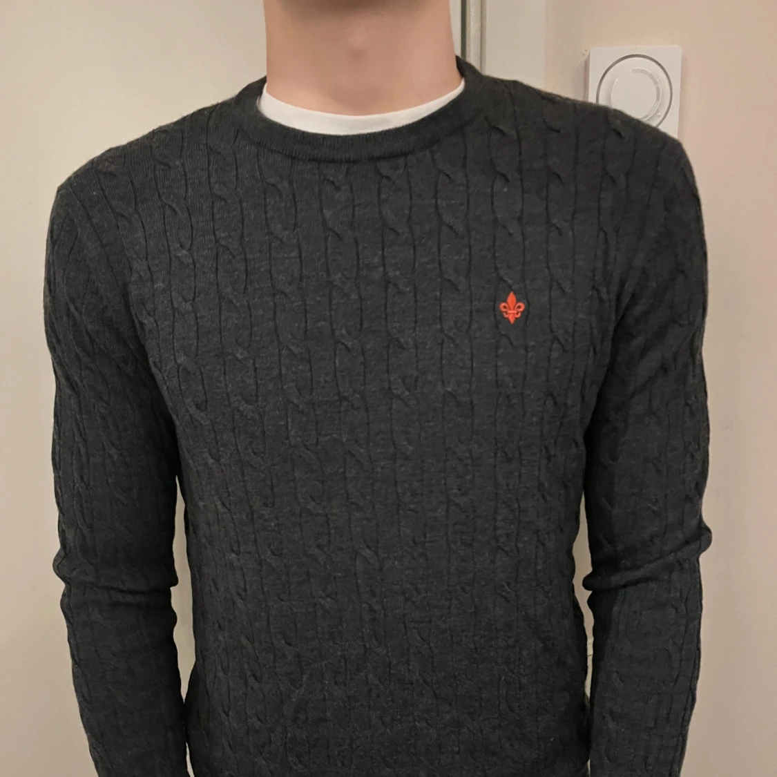 Kabelstickad Morris tröja 