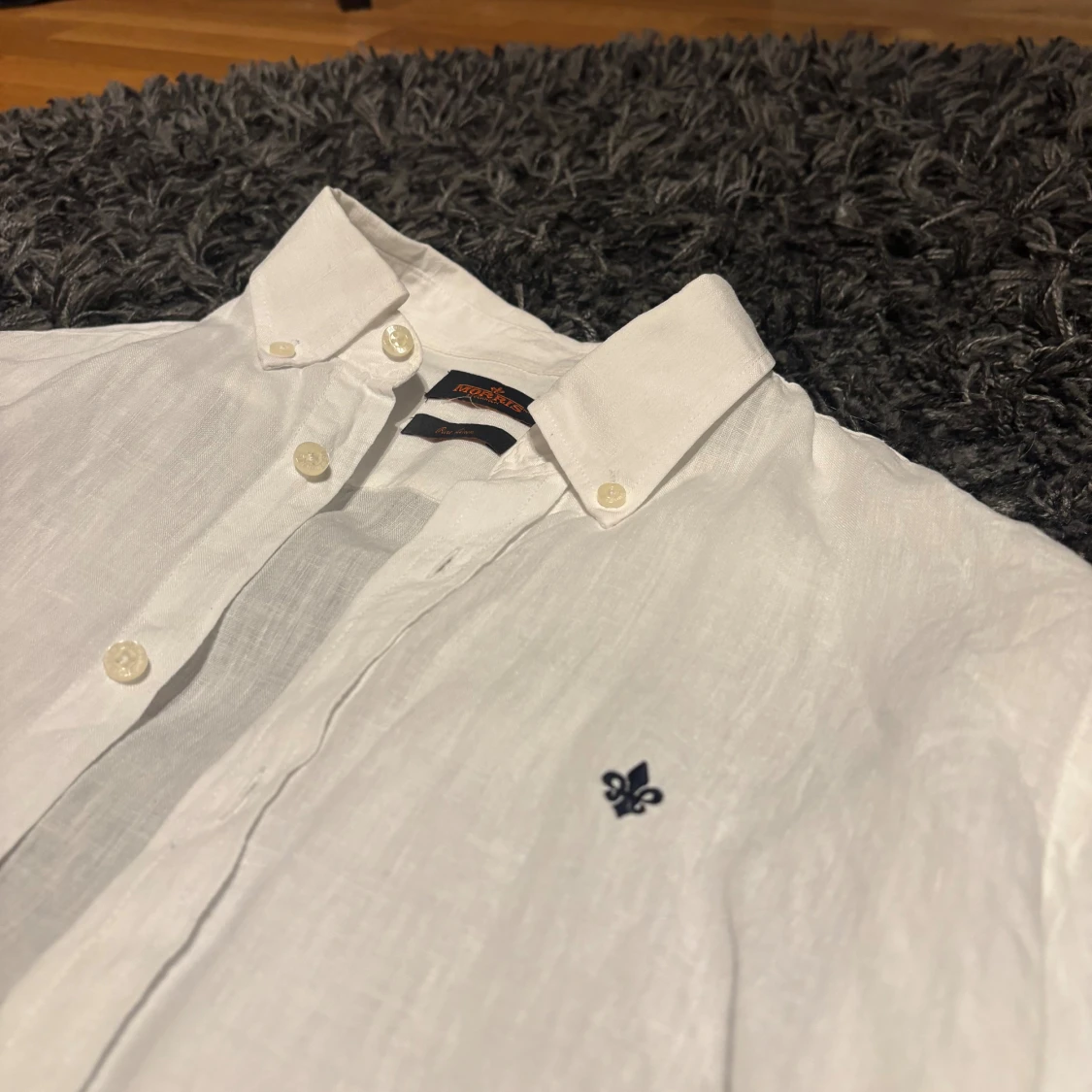 Vit linneskjorta från Morris - 1