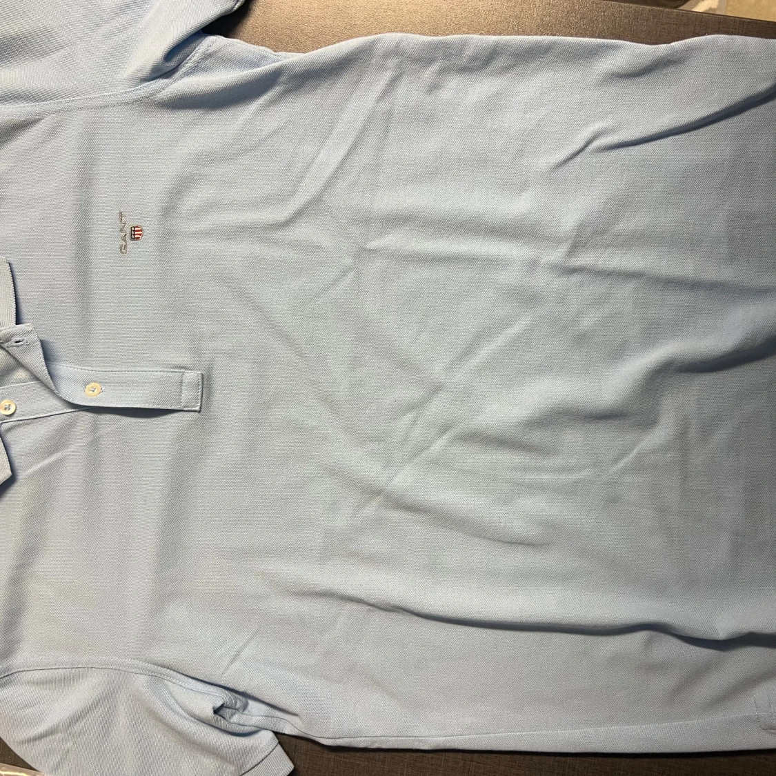 GANT pikétröjor ljusblå & vit - 1