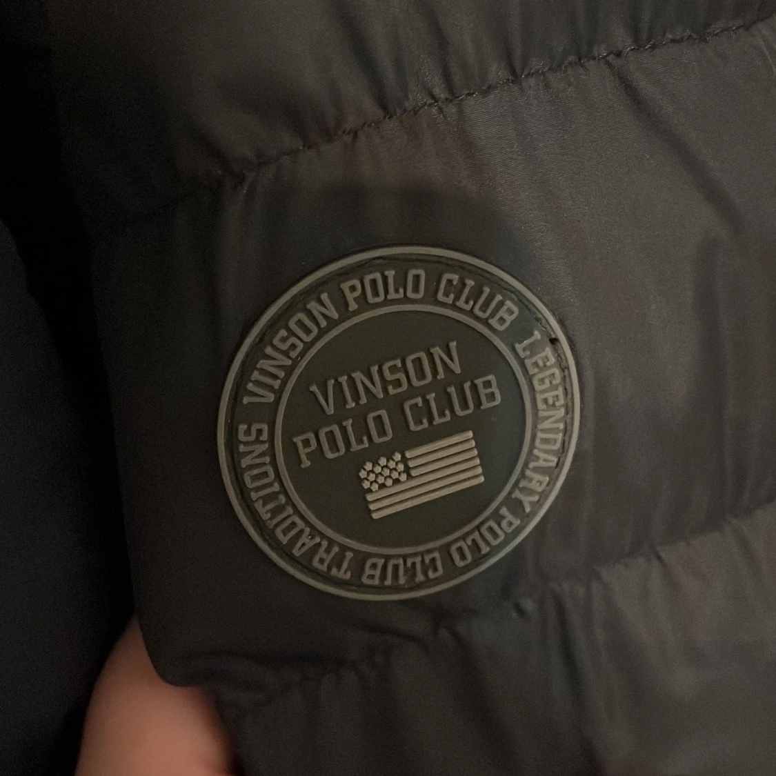 Svart lång pufferjacka Vinson Polo Club - 2