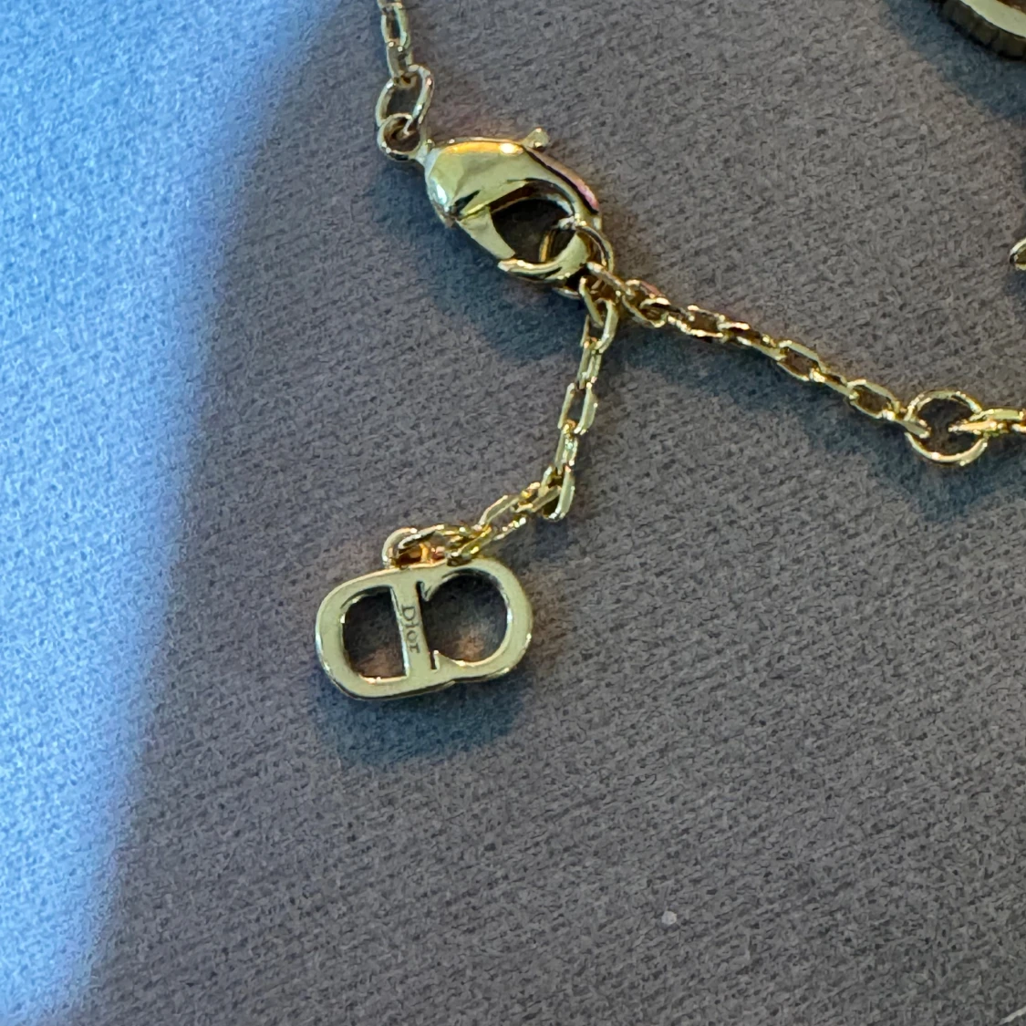 Dior guldarmband med pärlor och kristaller - 3