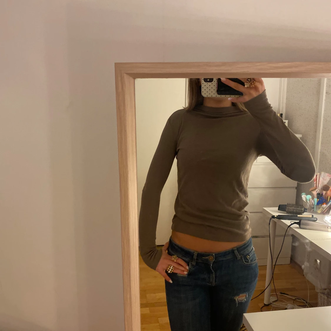 Beige polotröja från Zara