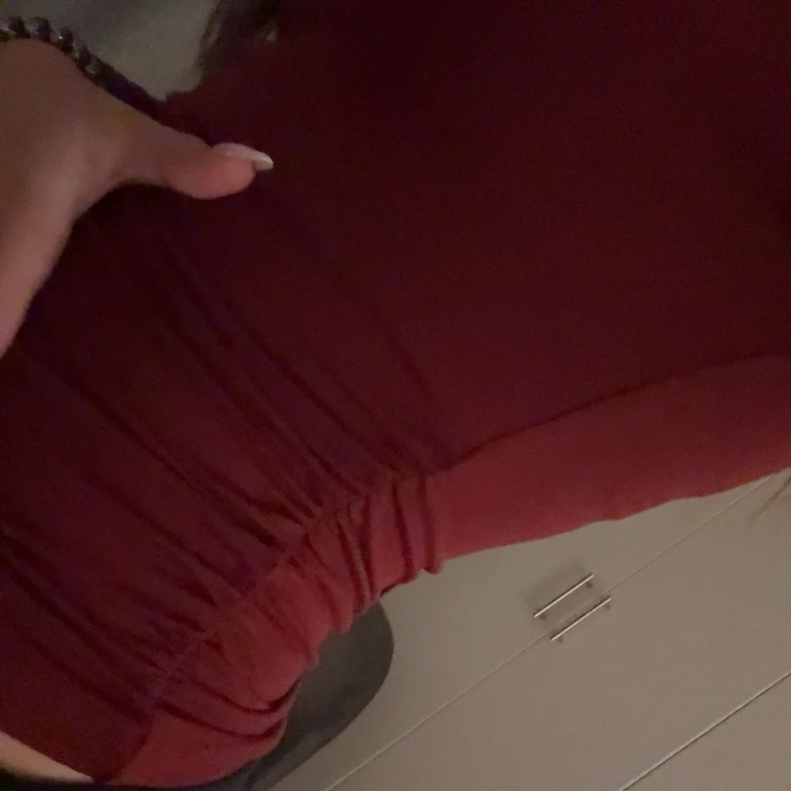 Vinröd långärmad topp - 1