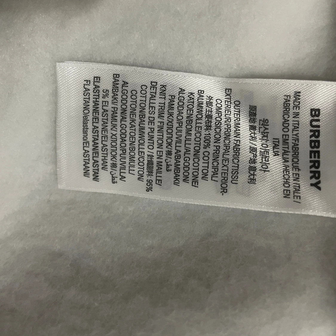 Grå Burberry hoodie med klassiskt foder - 2