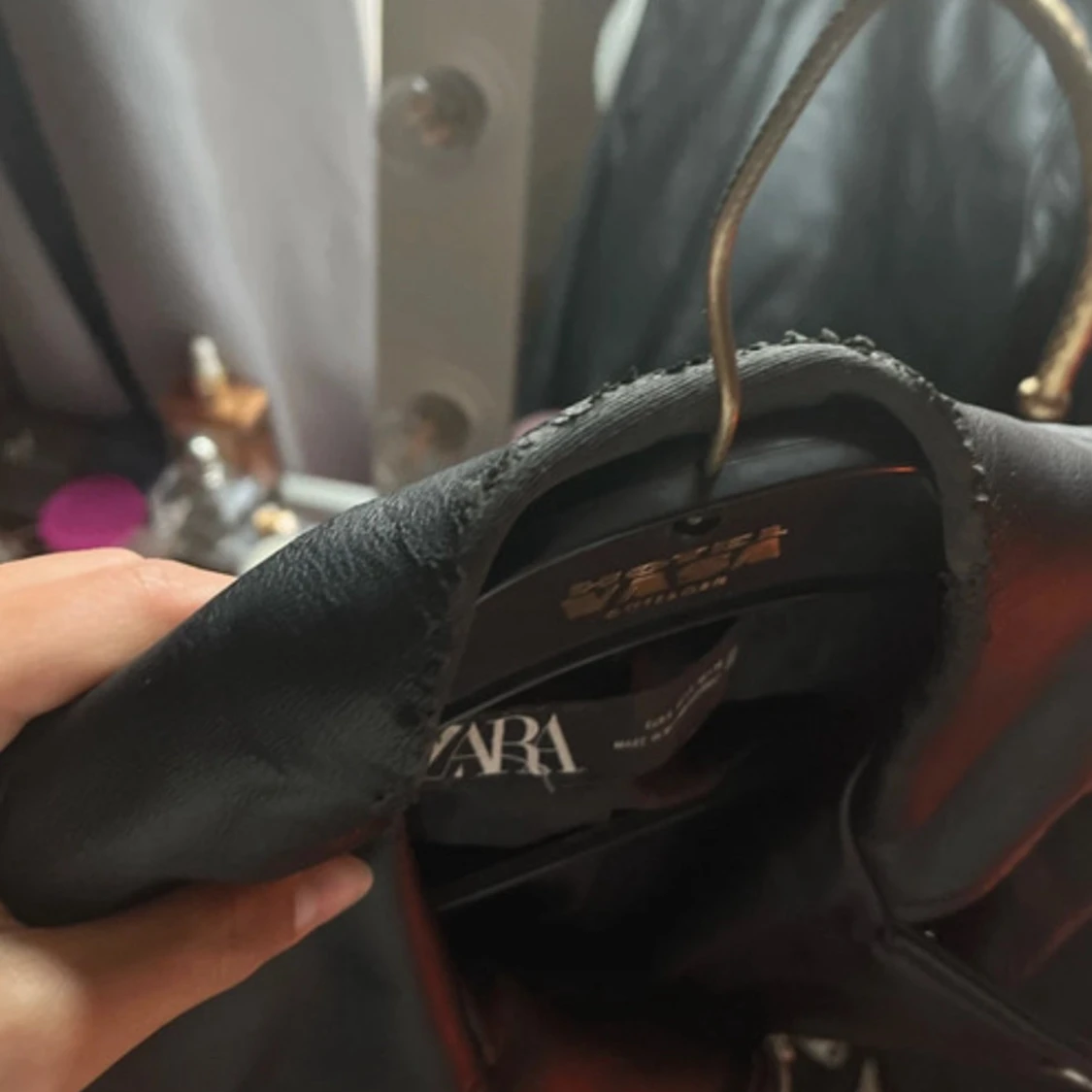 Svart skinnjacka från Zara - 2