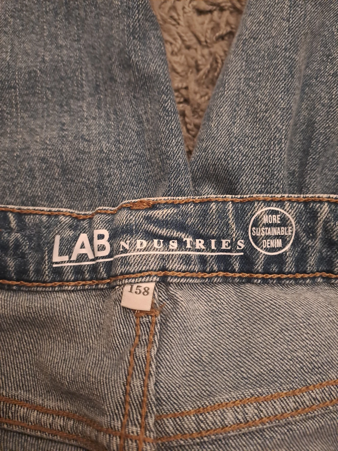 Blå wide jeans från LAB Industries - 3