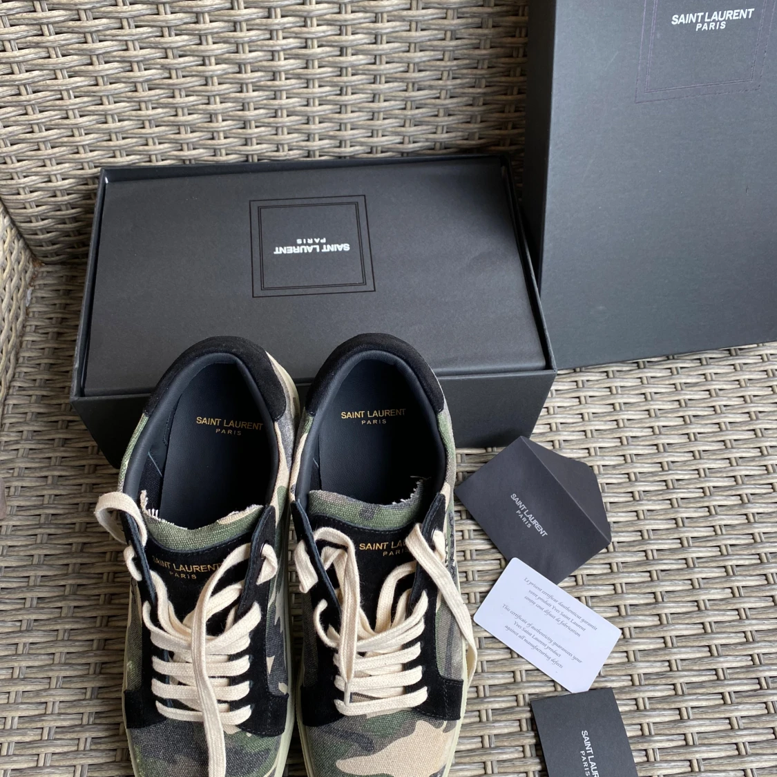 Saint Laurent Court Classic camo sneakers - 4