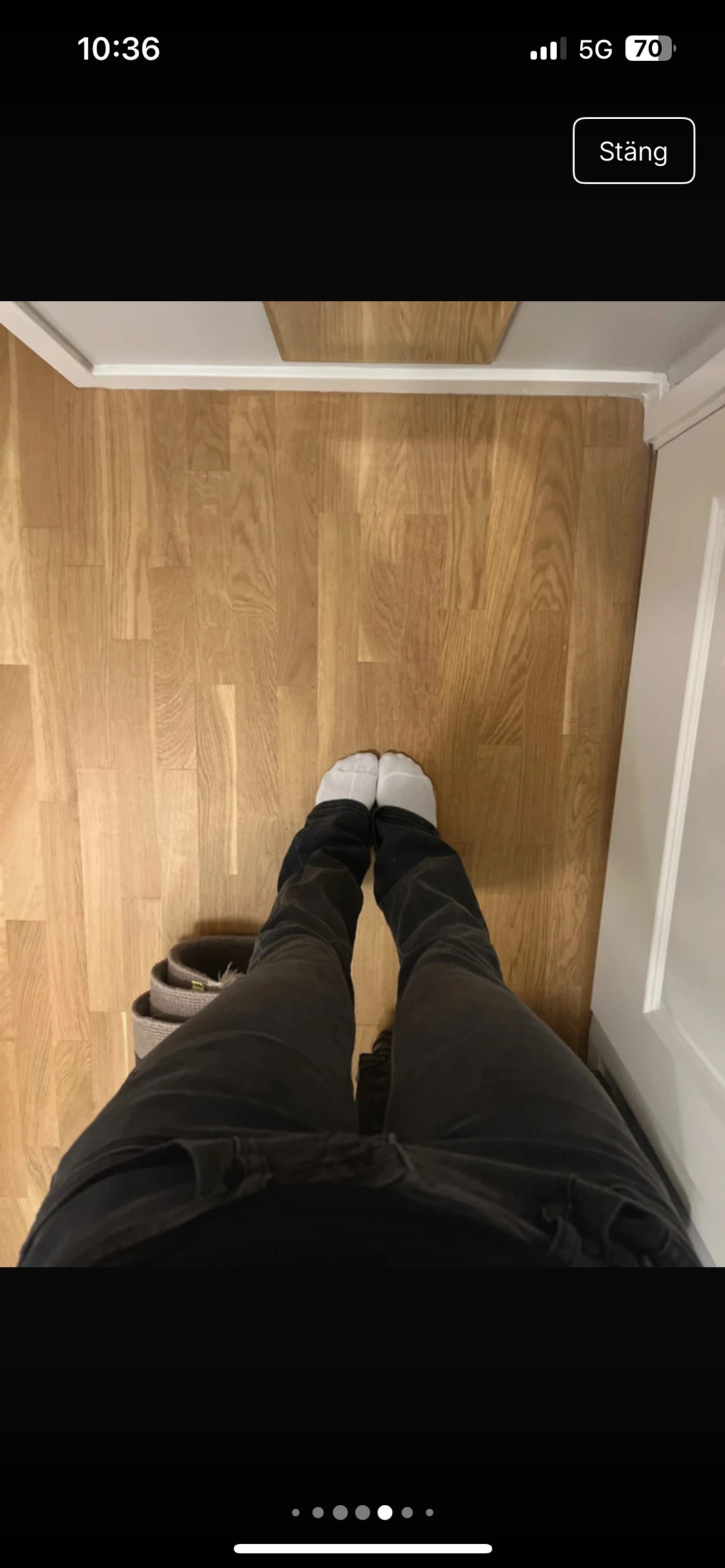 Mörkgråa ltb bootcut jeans låg midja - 3