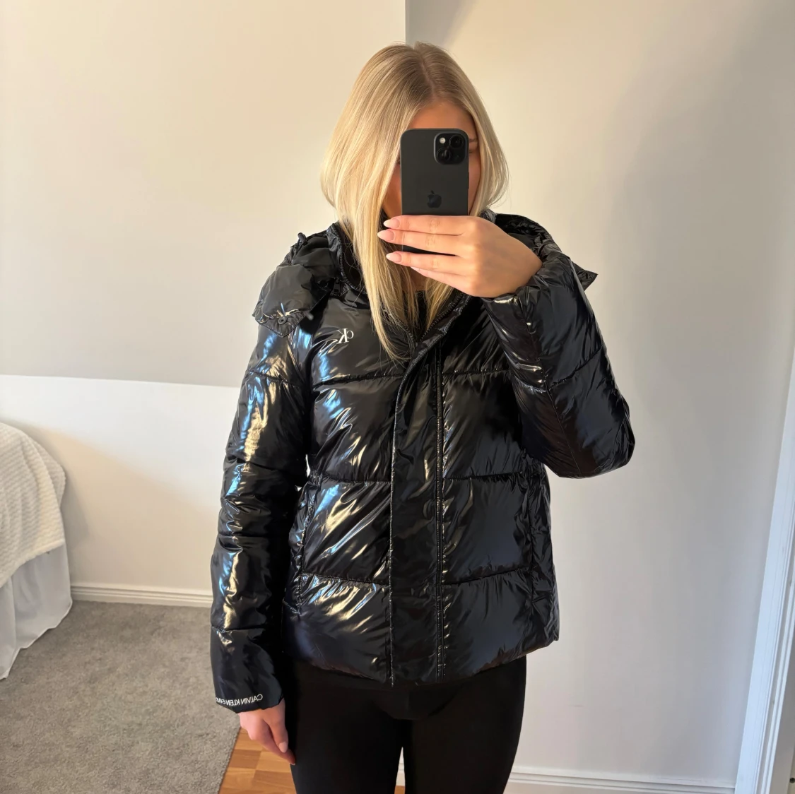 Calvin Klein High Shine Puffer Jacket - 1