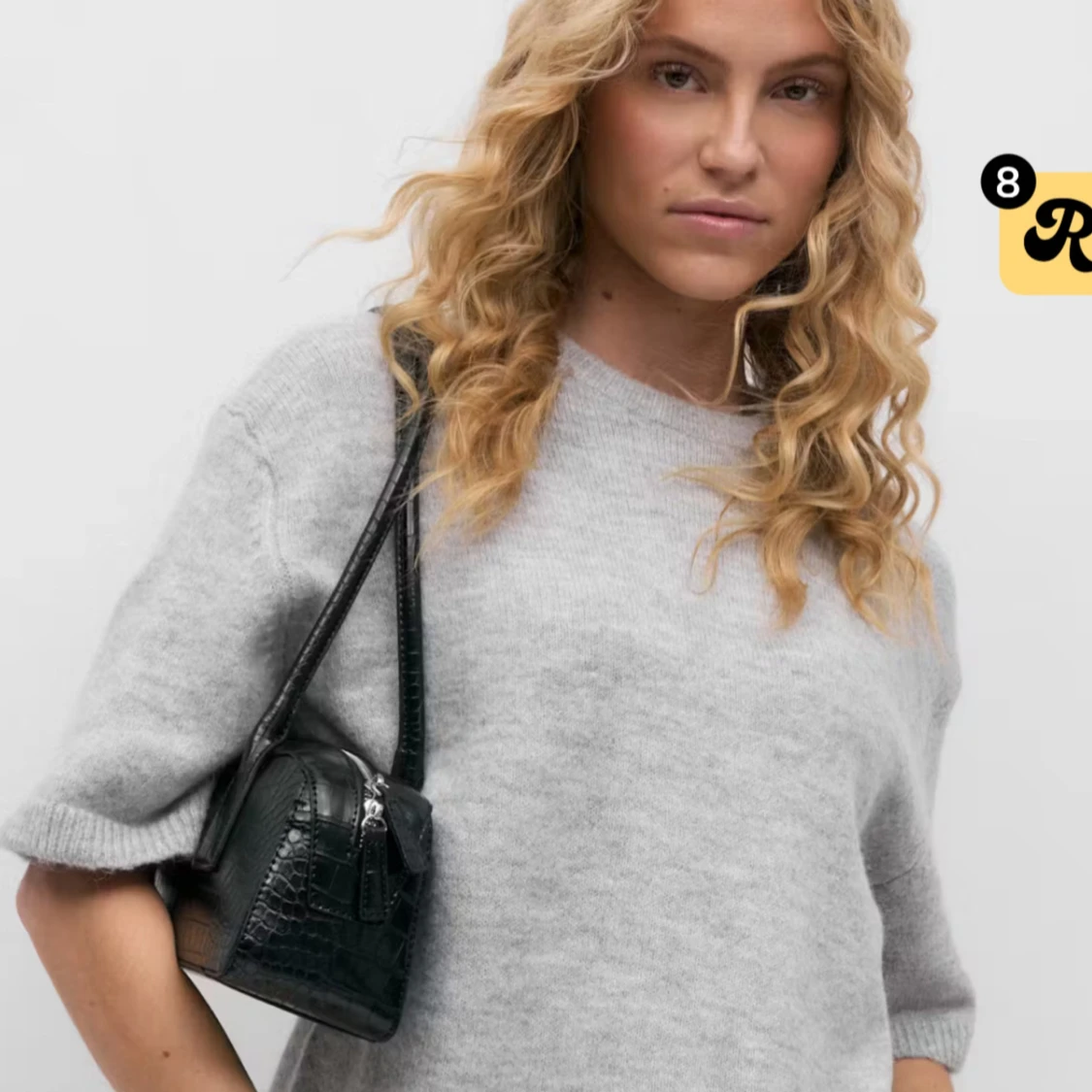 Grå stickad tröja från Gina Tricot - 2