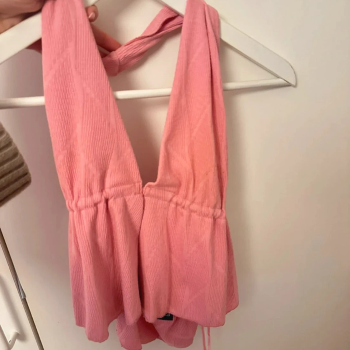 Rosa halterneck topp - 1