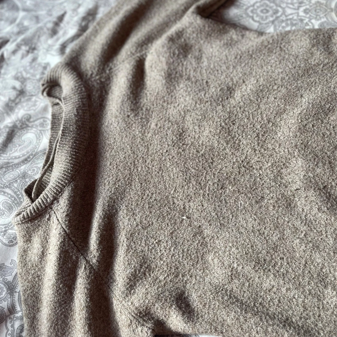 Beige stickad tröja från Vero Moda - 2