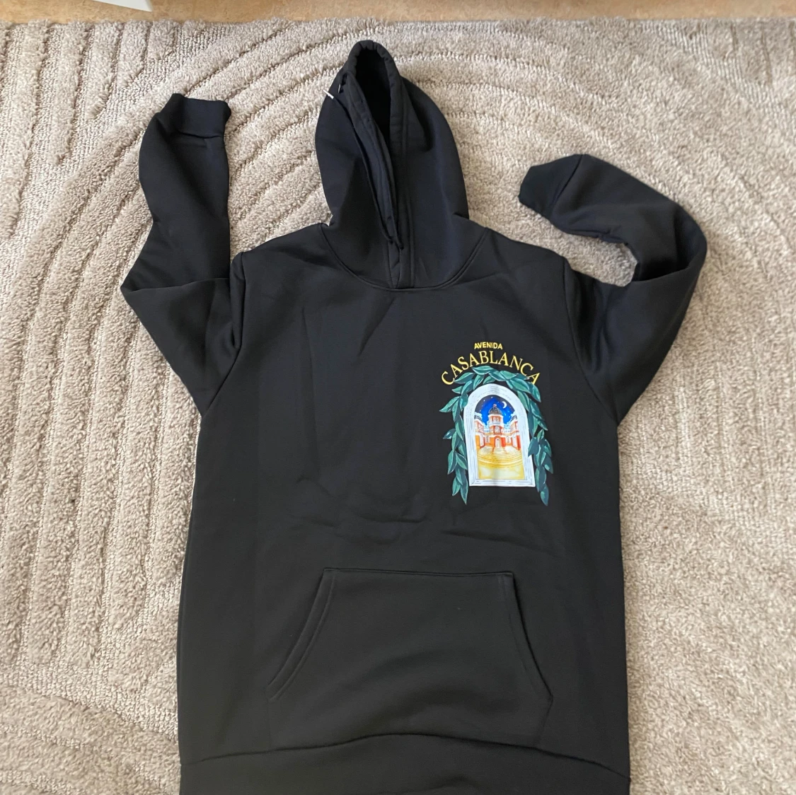 Svart hoodie Avenida Casablanca - 1