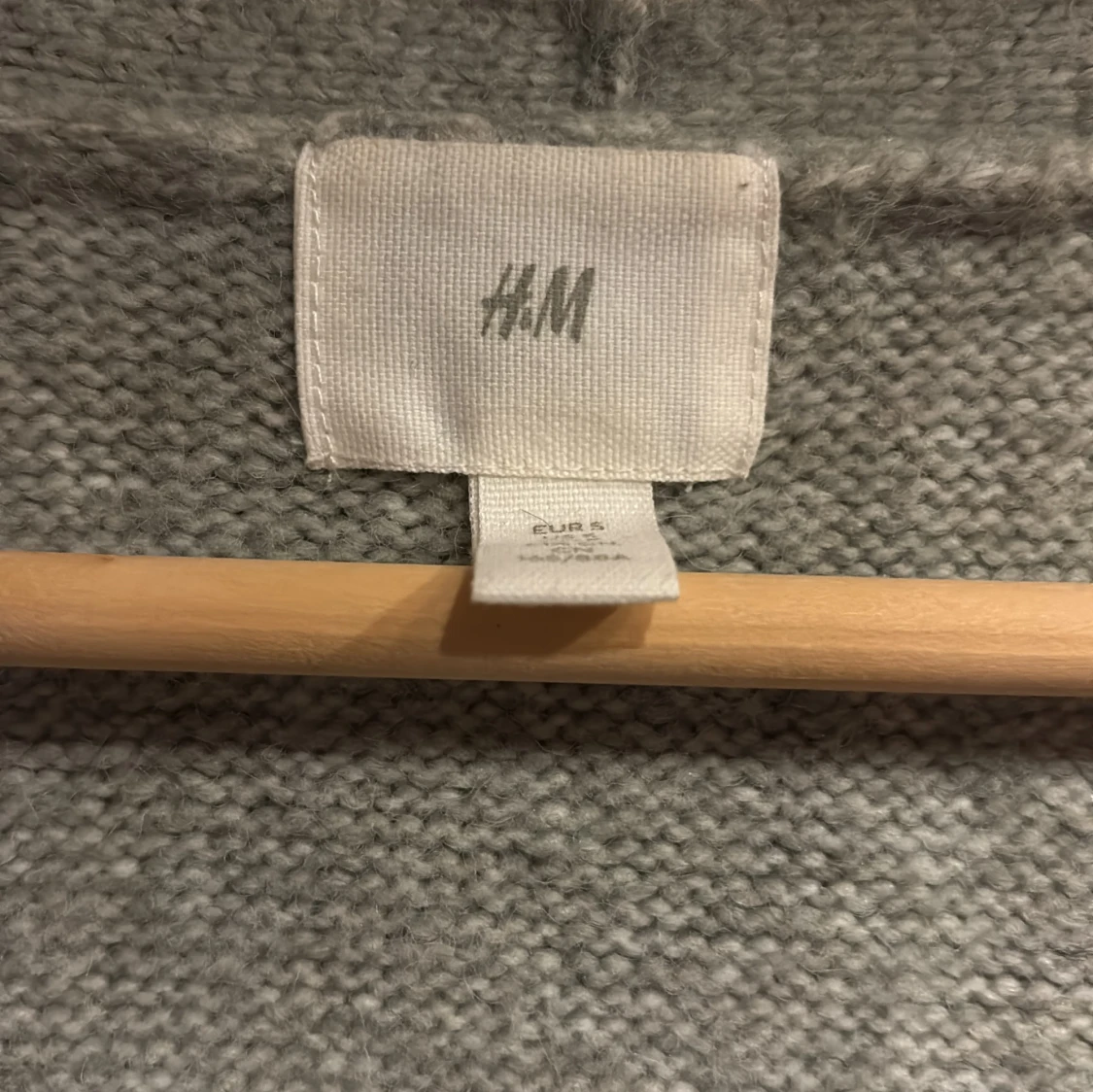 Grå lång kofta från H&M - 1