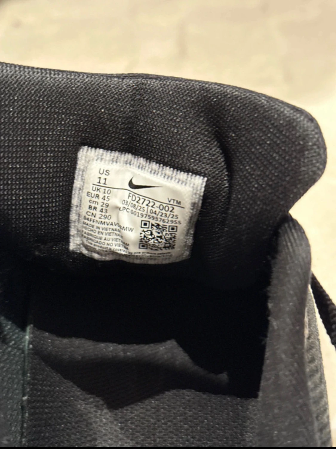 Nike Air Zoom svartvita sneakers - 5