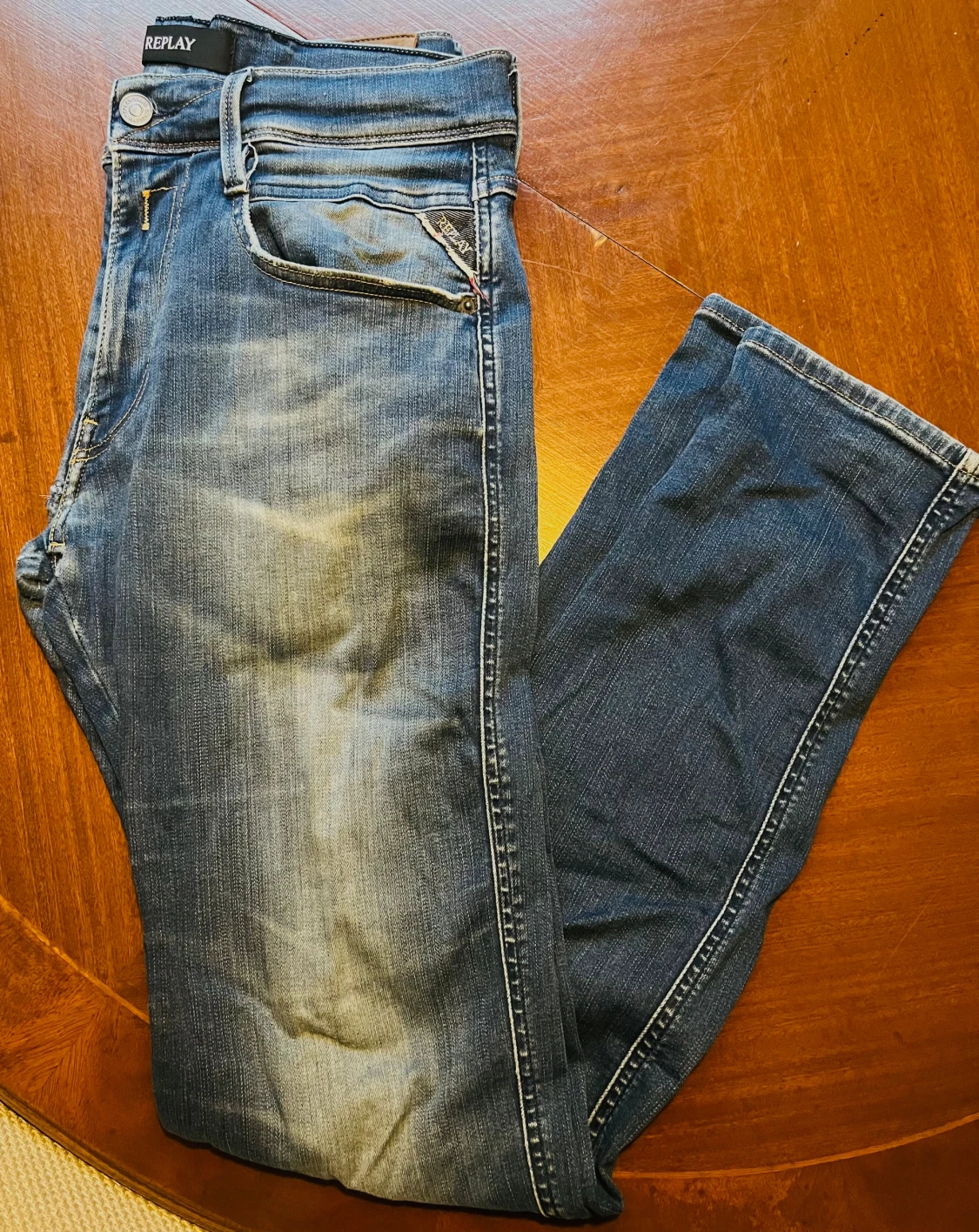 Replay jeans blå anbass fit 31/32