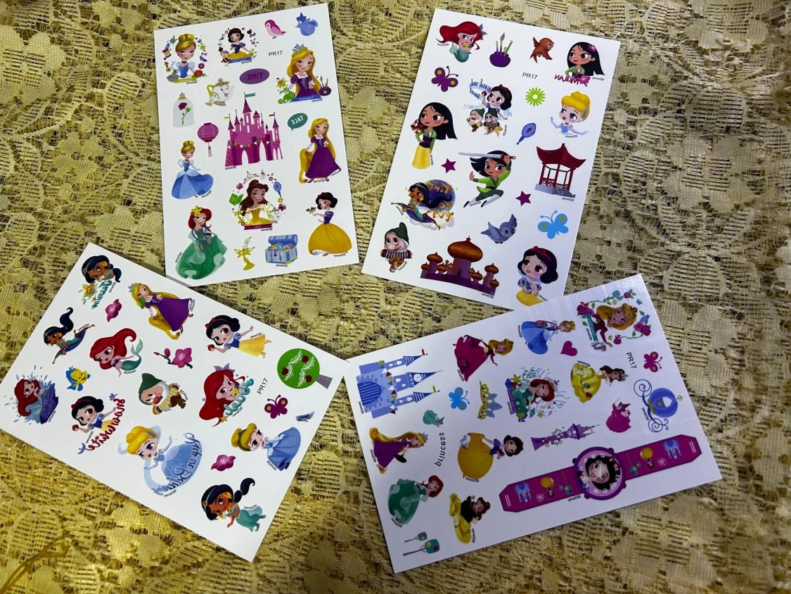 Disney Princess smink-tatueringar 4-pack