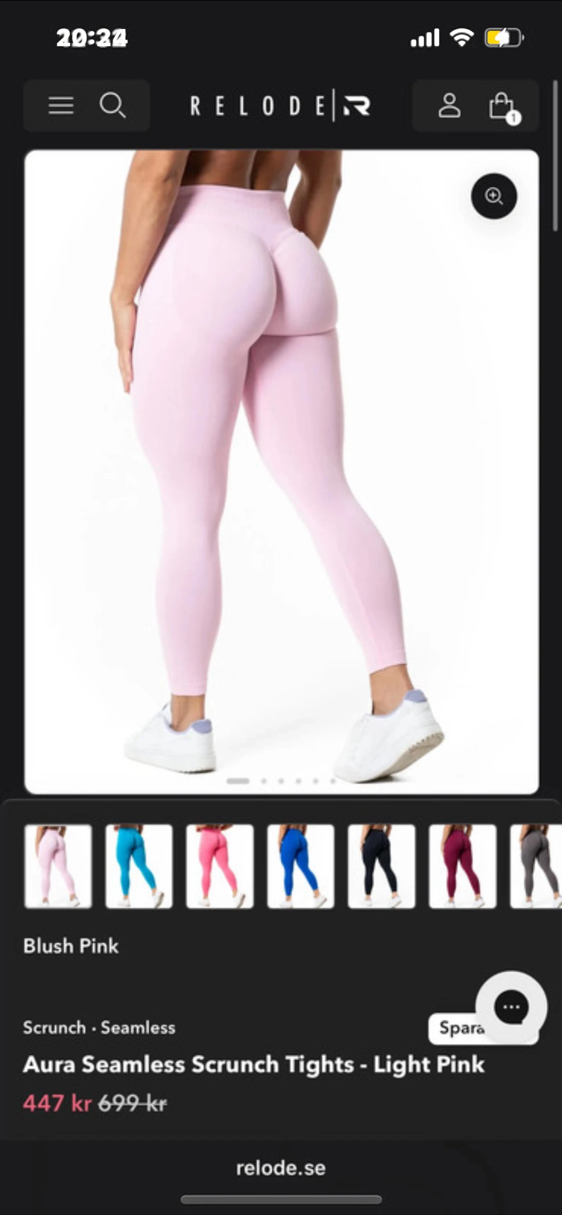 Relode ljusrosa seamless tights - 2