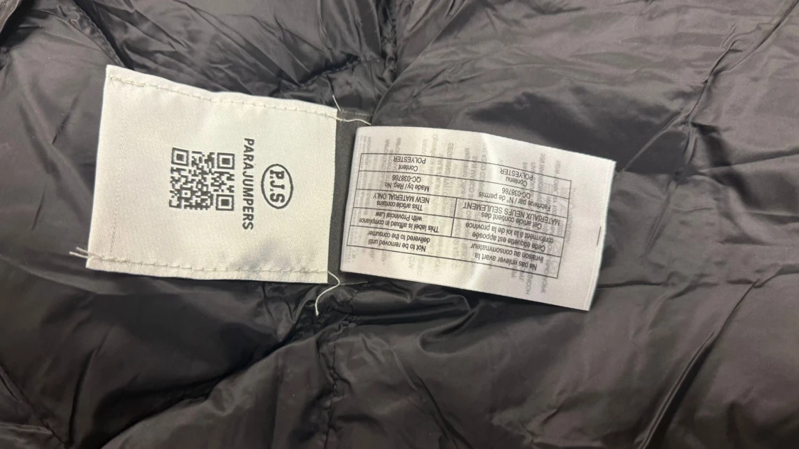 Svart lång dunjacka Parajumpers S - 3