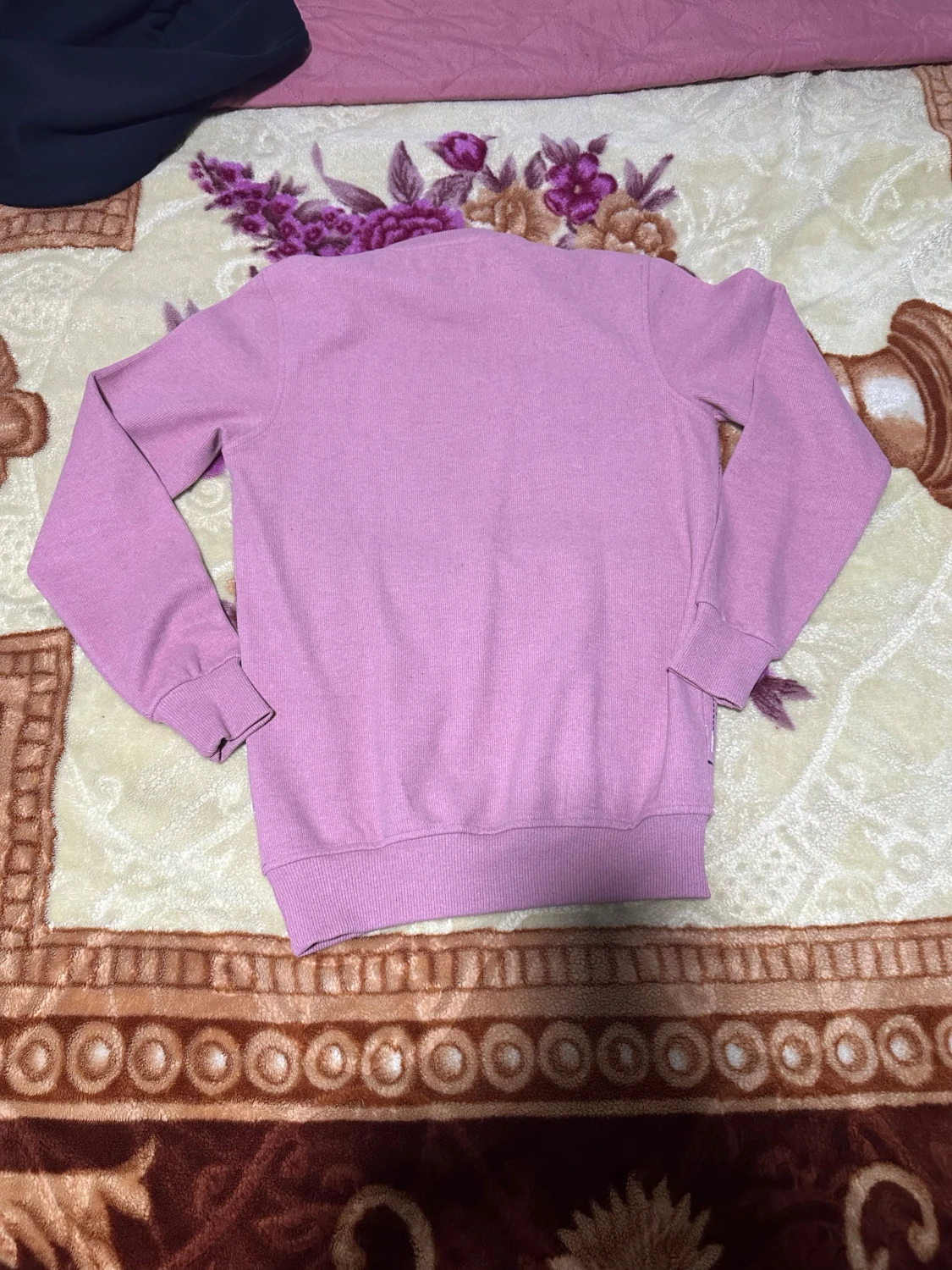 Rosa mönstrad stickad tröja Dober - 1