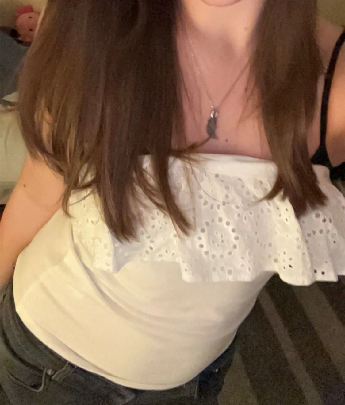 Vit offshoulder topp Holly & Whyte