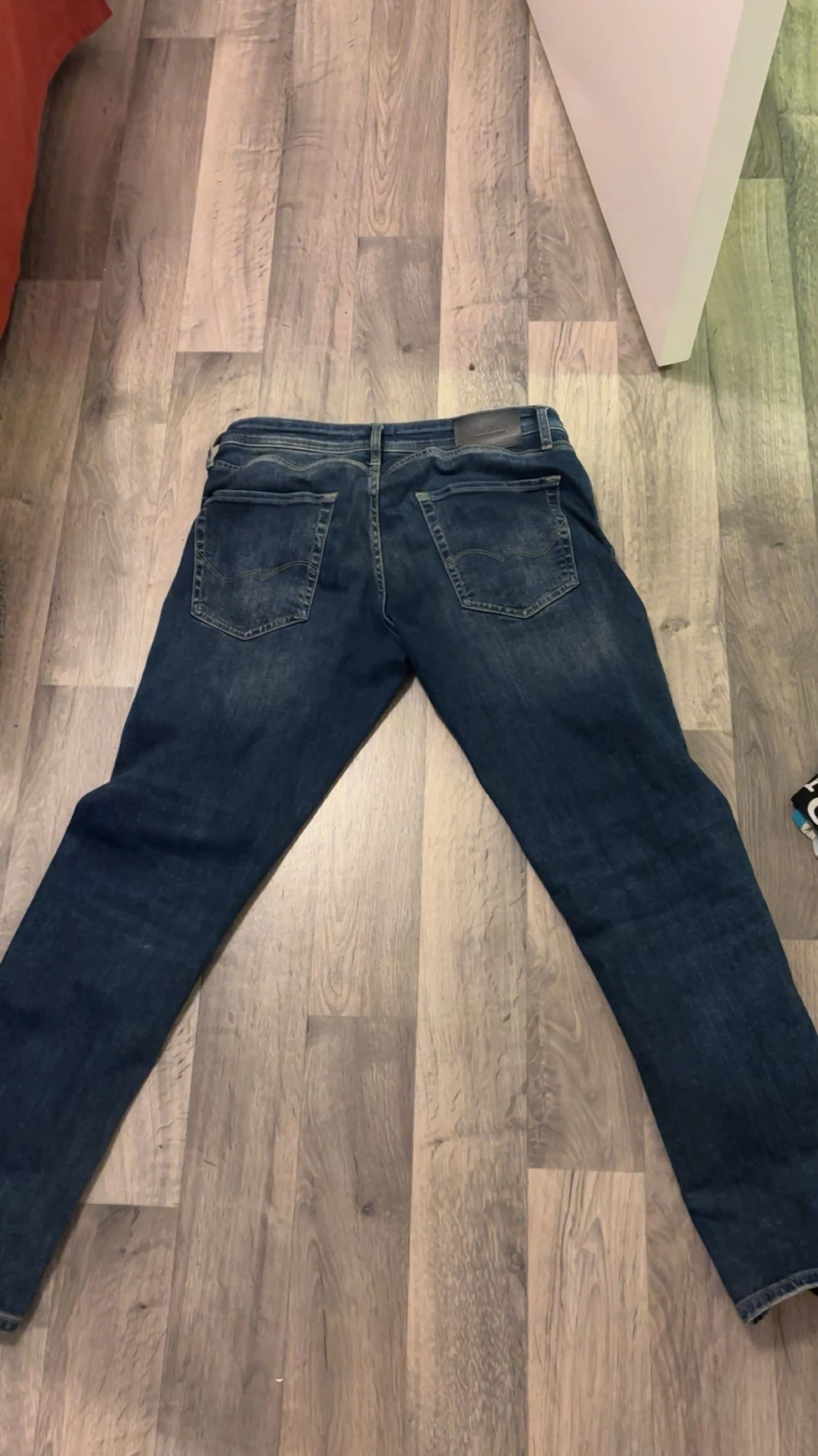 Blå tapered jeans Tapered/Mike - 3