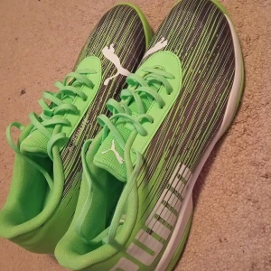 Futsal-Skor - Fantastiskta Futsal-Skor från märket Puma. Inga tecken på användning och är på ett mycket bra skick. Storlek 45 men funkar för 44 och 44 1/2 eftersom är lite tajt. Halkar aldrig på planen med dessa.