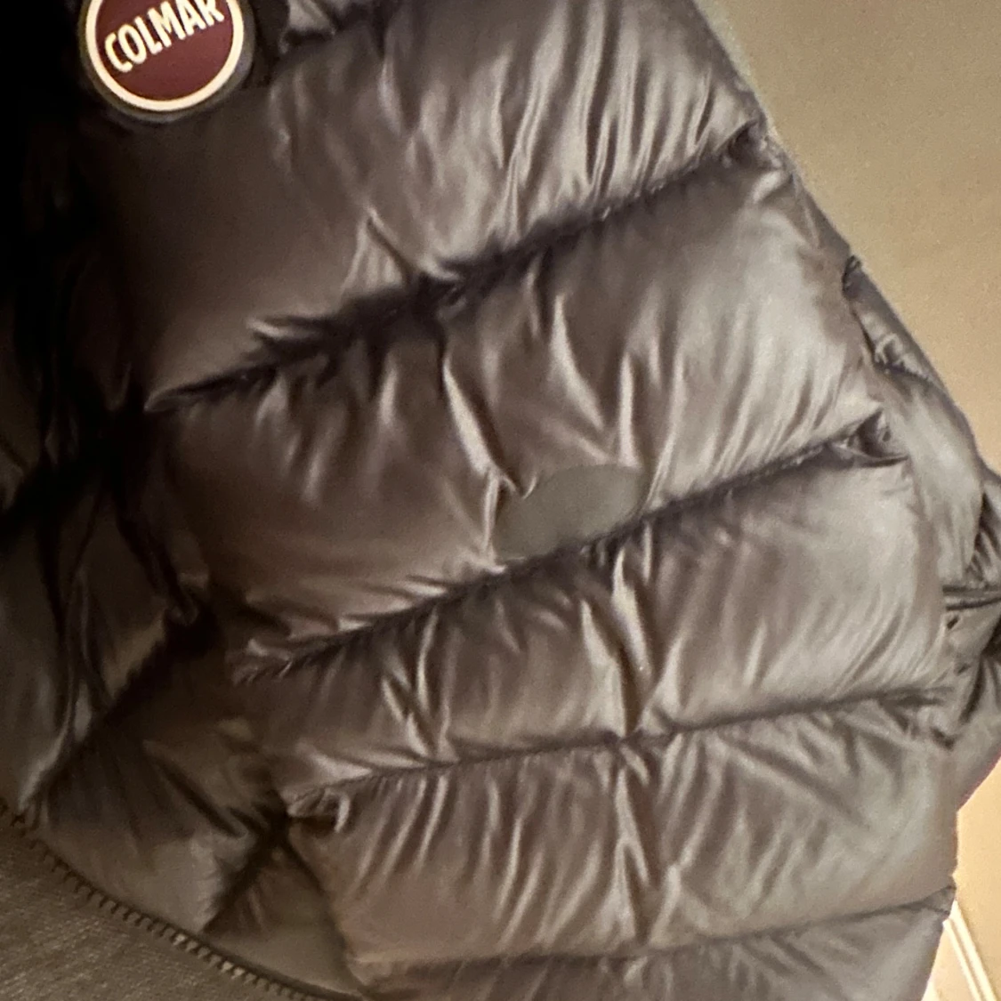 Svart Colmar dunjacka med huva - 2