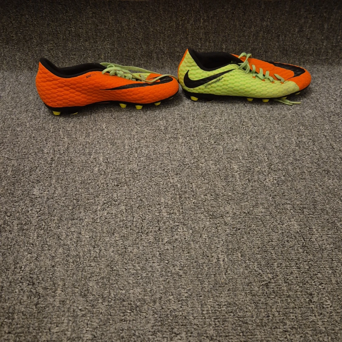 Nike Hypervenom fotbollsskor orange/grön - 3