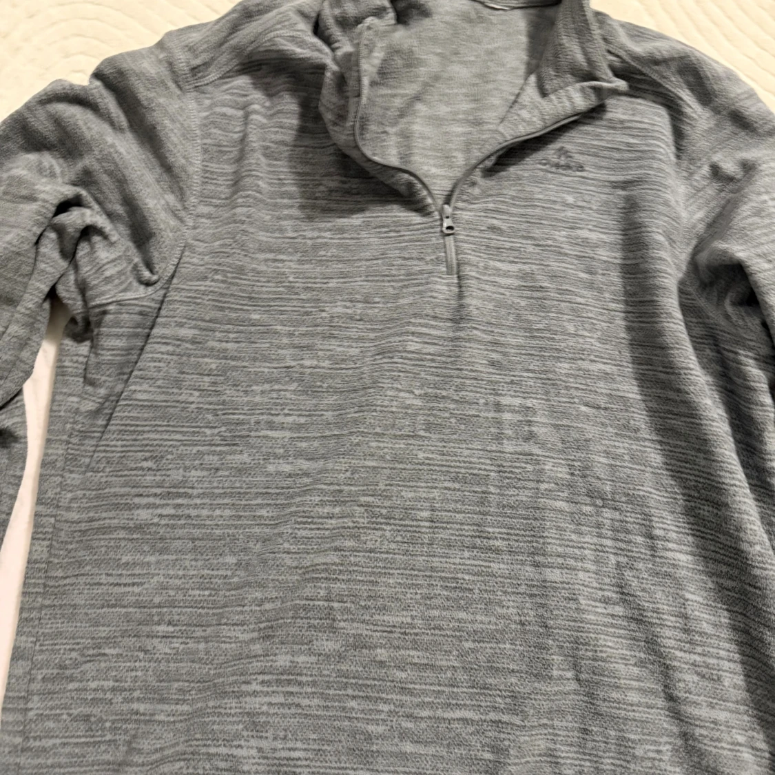 Grå Adidas half zip tröja