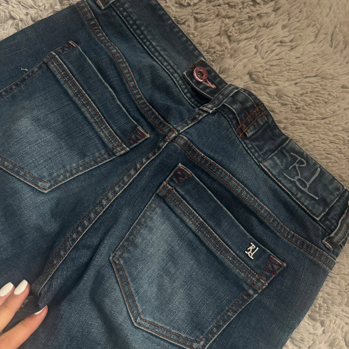 Lågmidjade bootcut jeans - 2