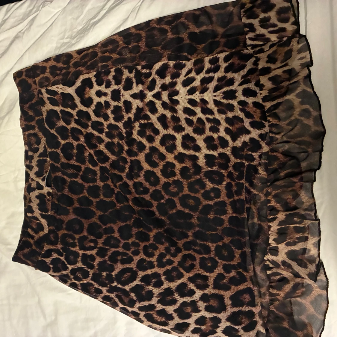 Leopardmönstrad volangkjol NLY Trend - 1