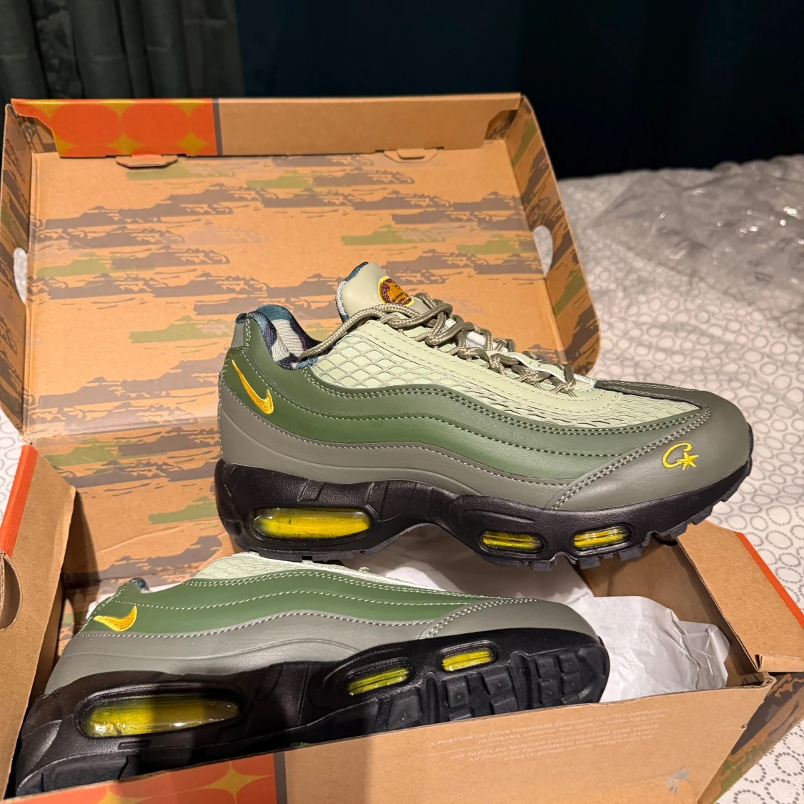 Nike Air Max 95 gröna sneakers corteiz 