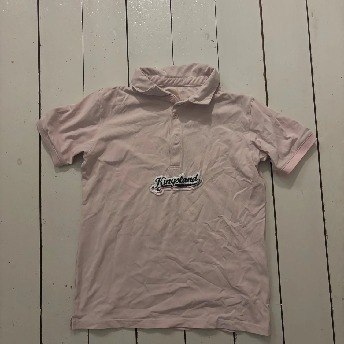 Ljusrosa pikétröja från Kingsland