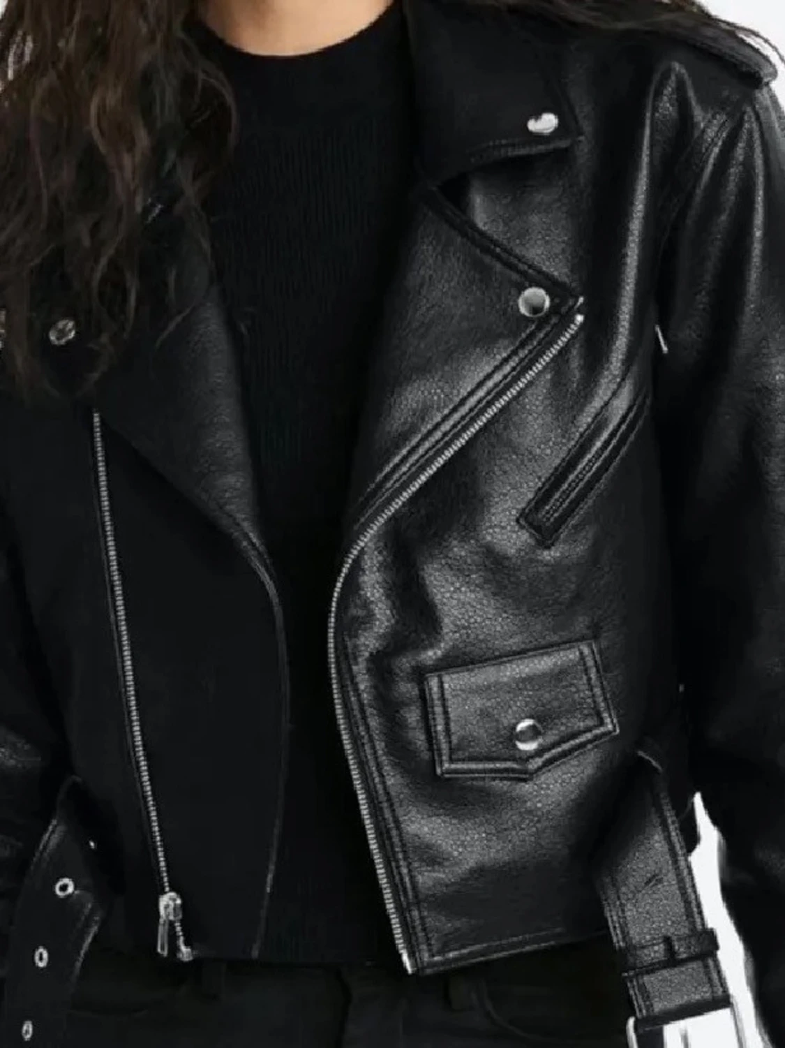 Svart figursydd jacka – trendig & tidlös - 2