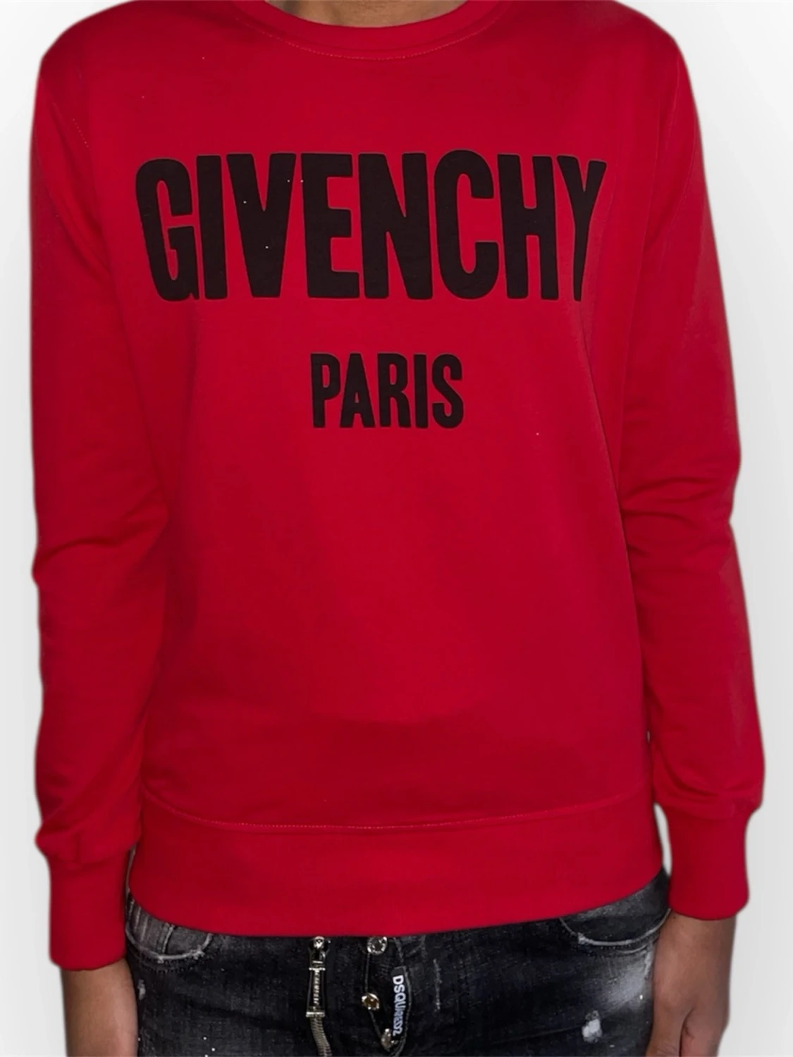 Givenchy Paris tröja- Röd ( Storlek M)