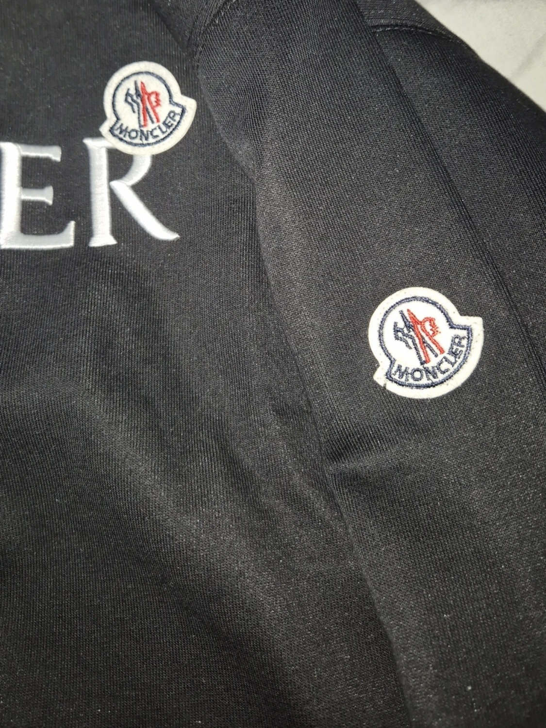 Svart sweatshirt från Moncler m/s - 2