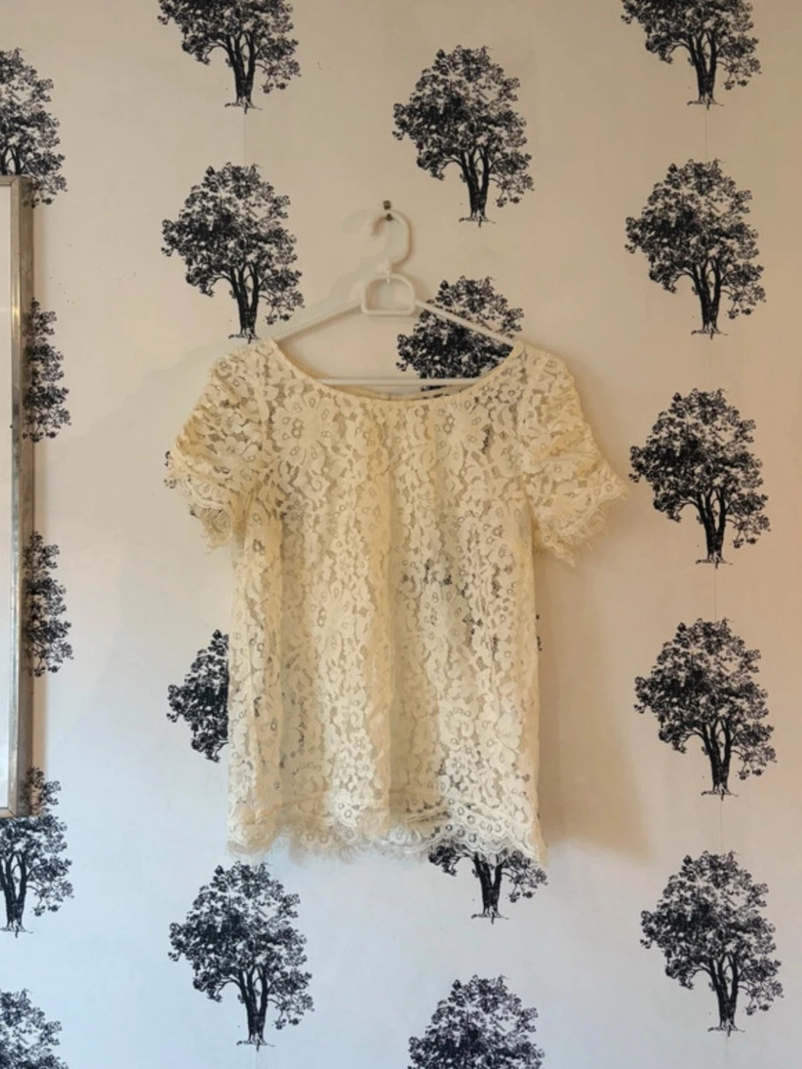 Vit spetsblus från Stockh lm