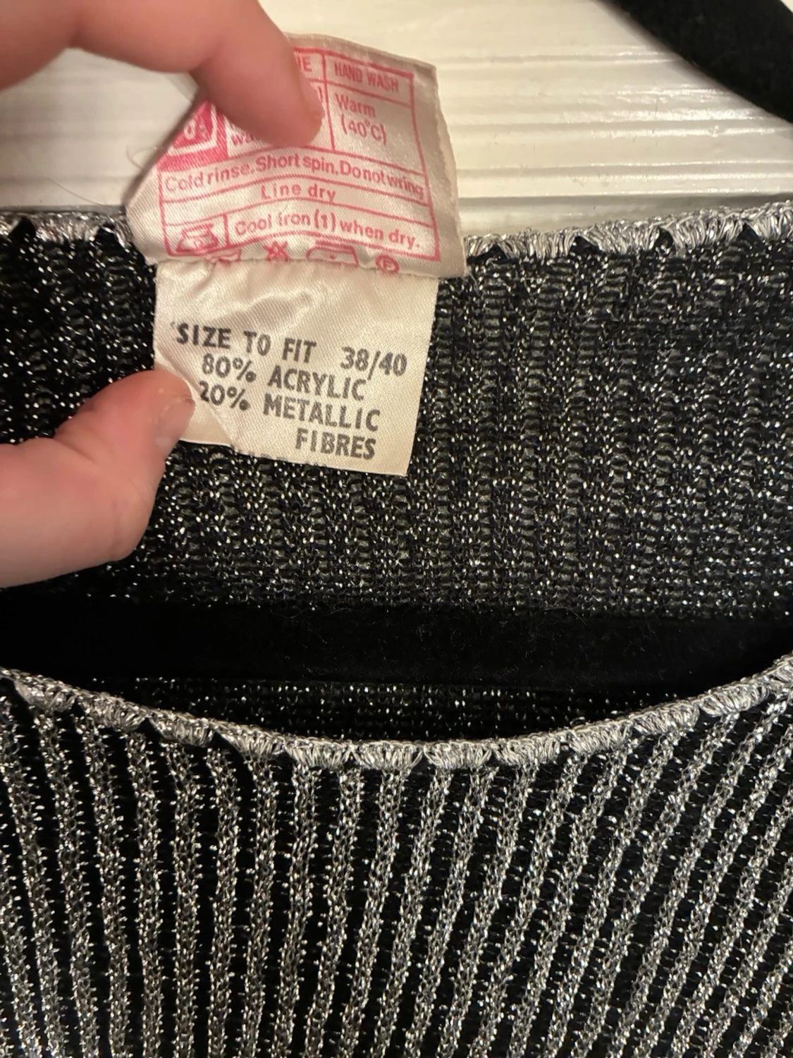 Glittrig svart-silver tröja från Duke - 2