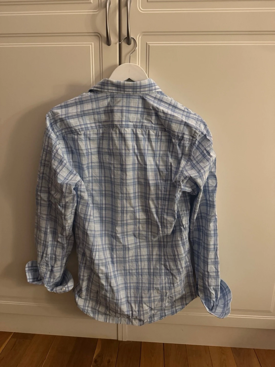 Blåvit rutig skjorta The Shirt Factory - 2