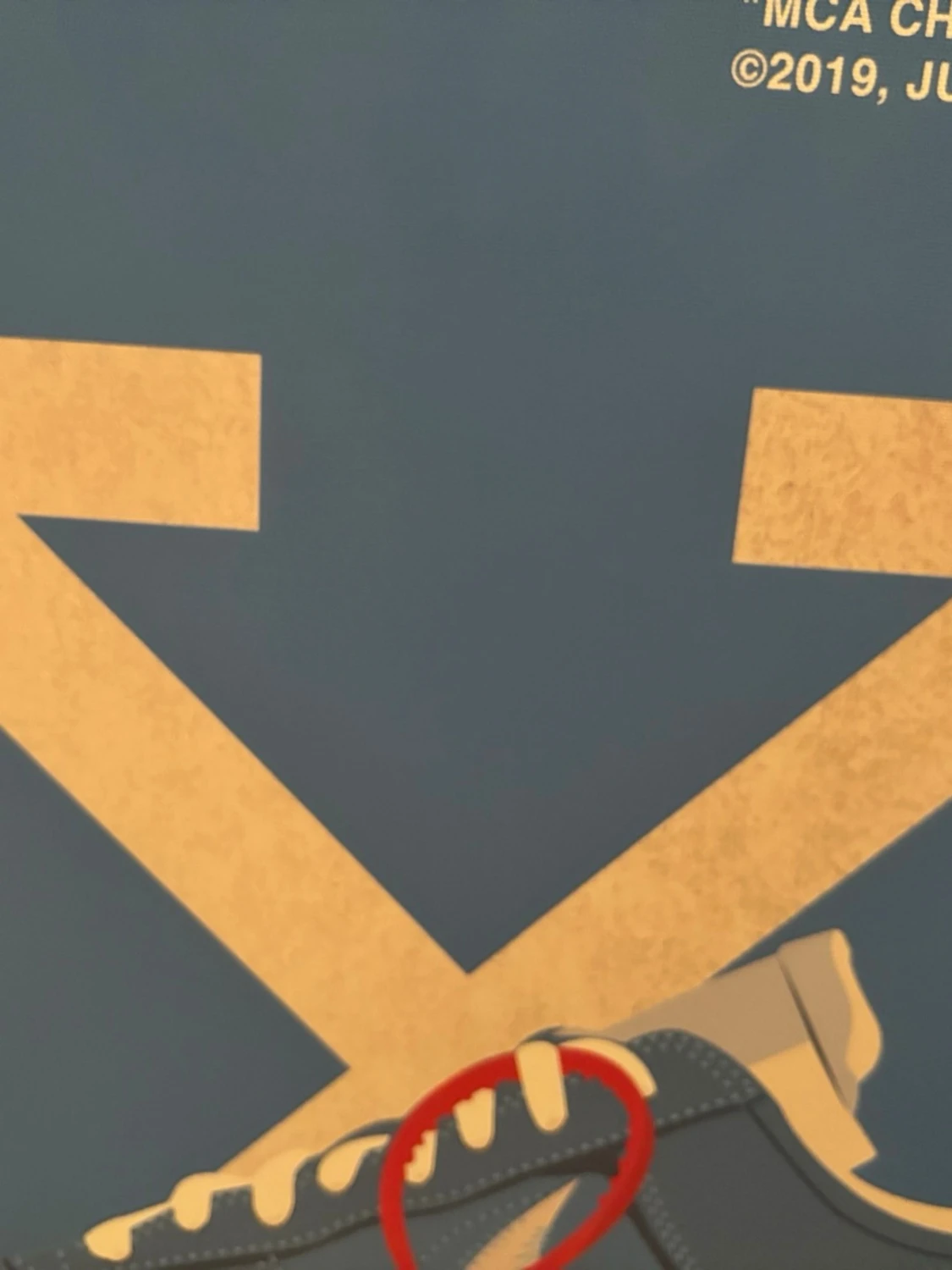 Blå poster Off-White x Nike Air Force 1 - 2