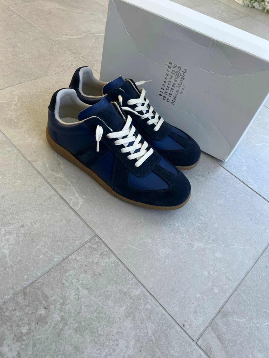 Maison Margiela sneakers blå - 1
