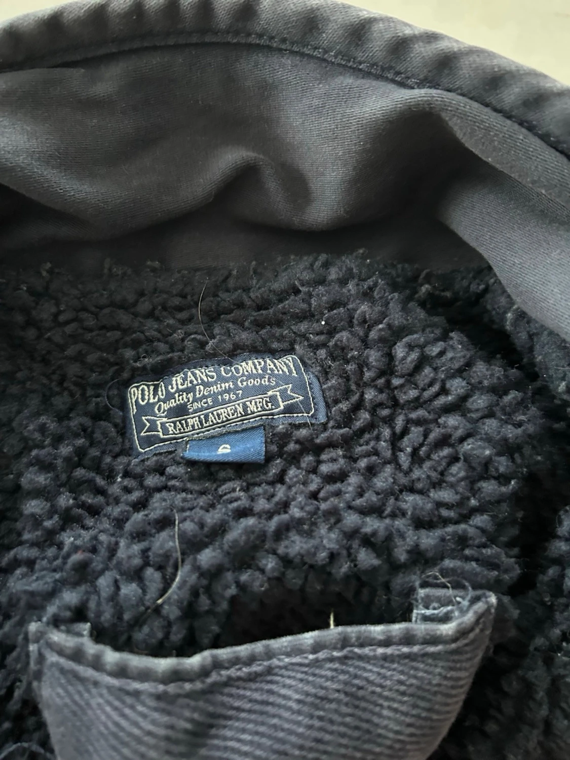 Mörkblå teddyjacka Polo Ralph lauren  - 2