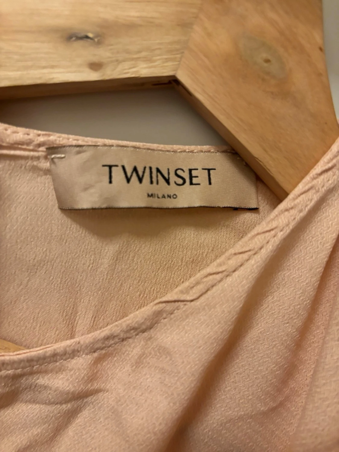 Beige blus med knyt från Twinset - 3