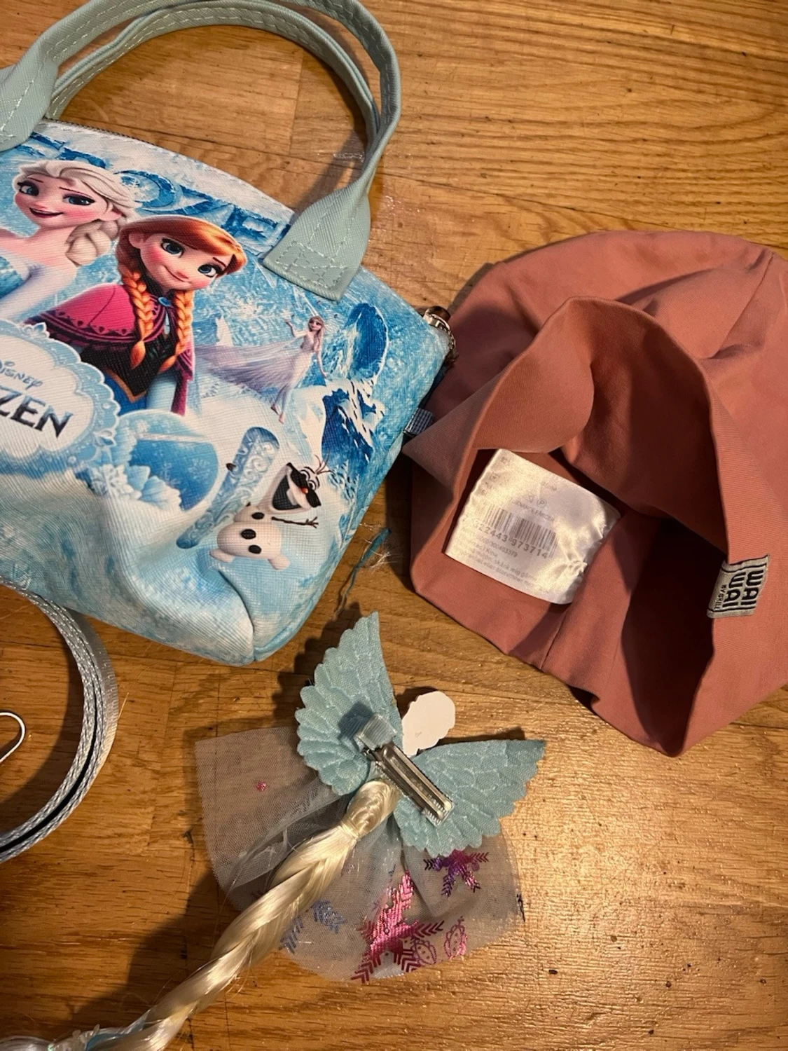 Frozen-väst med motiv och fläta - 1