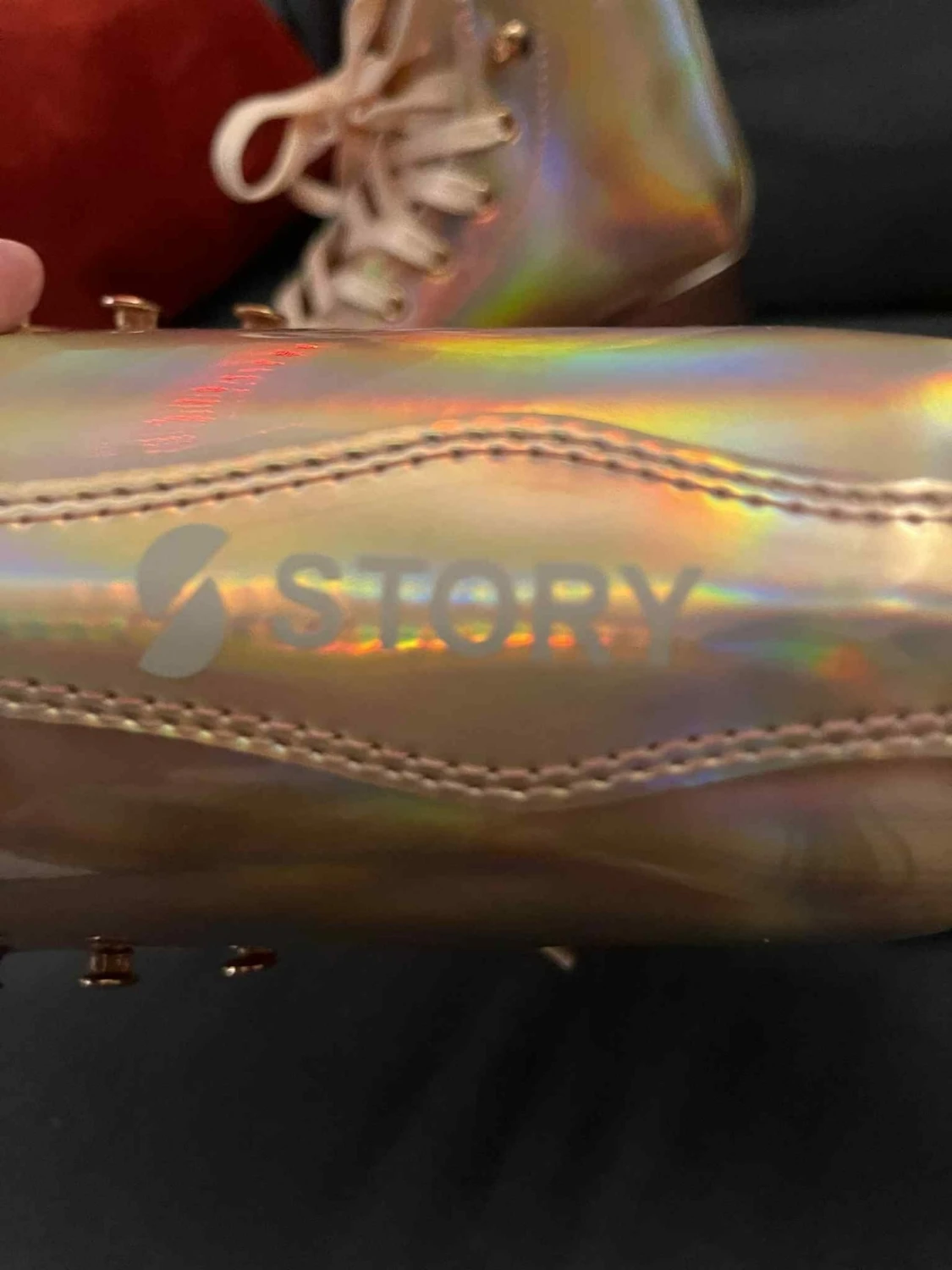 Story Glacier Shiny Gold rullskridskor 39 - 4