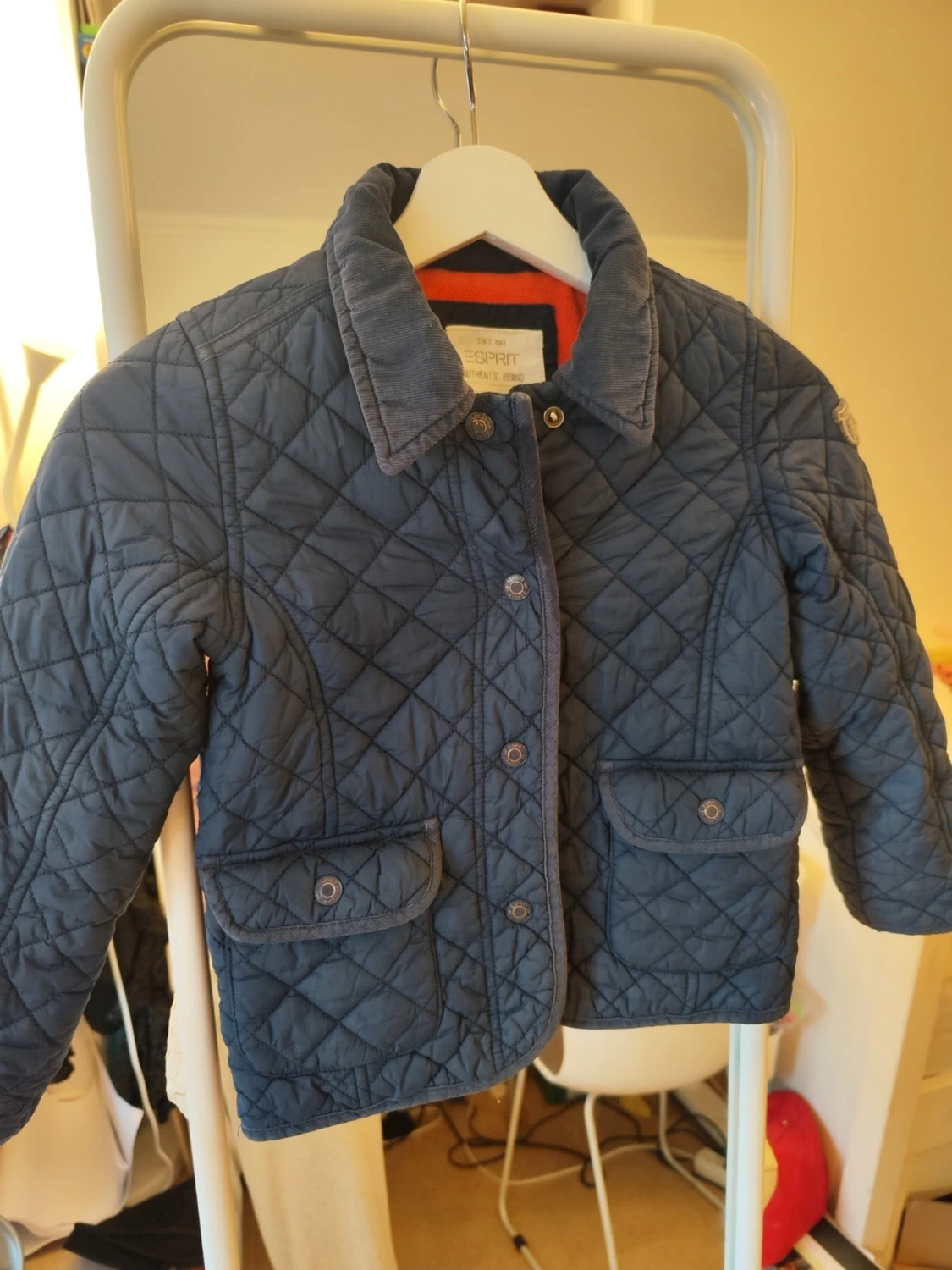 Blå quiltad jacka från Esprit 116/122