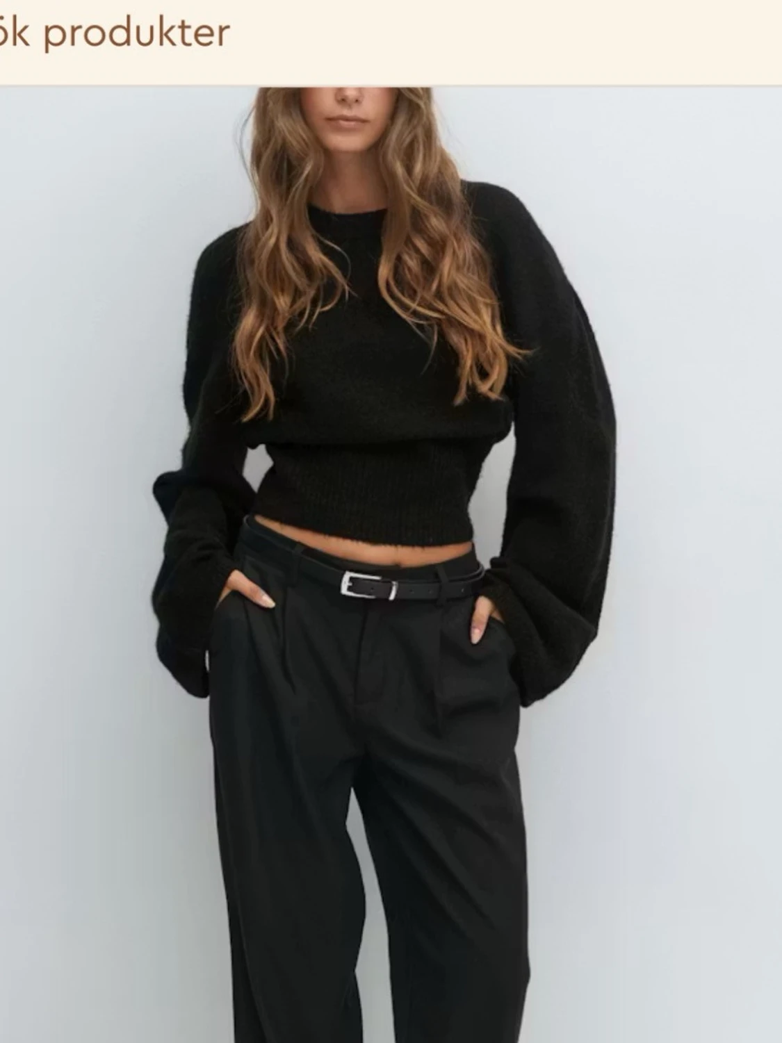 Figursydd stickad tröja - 1