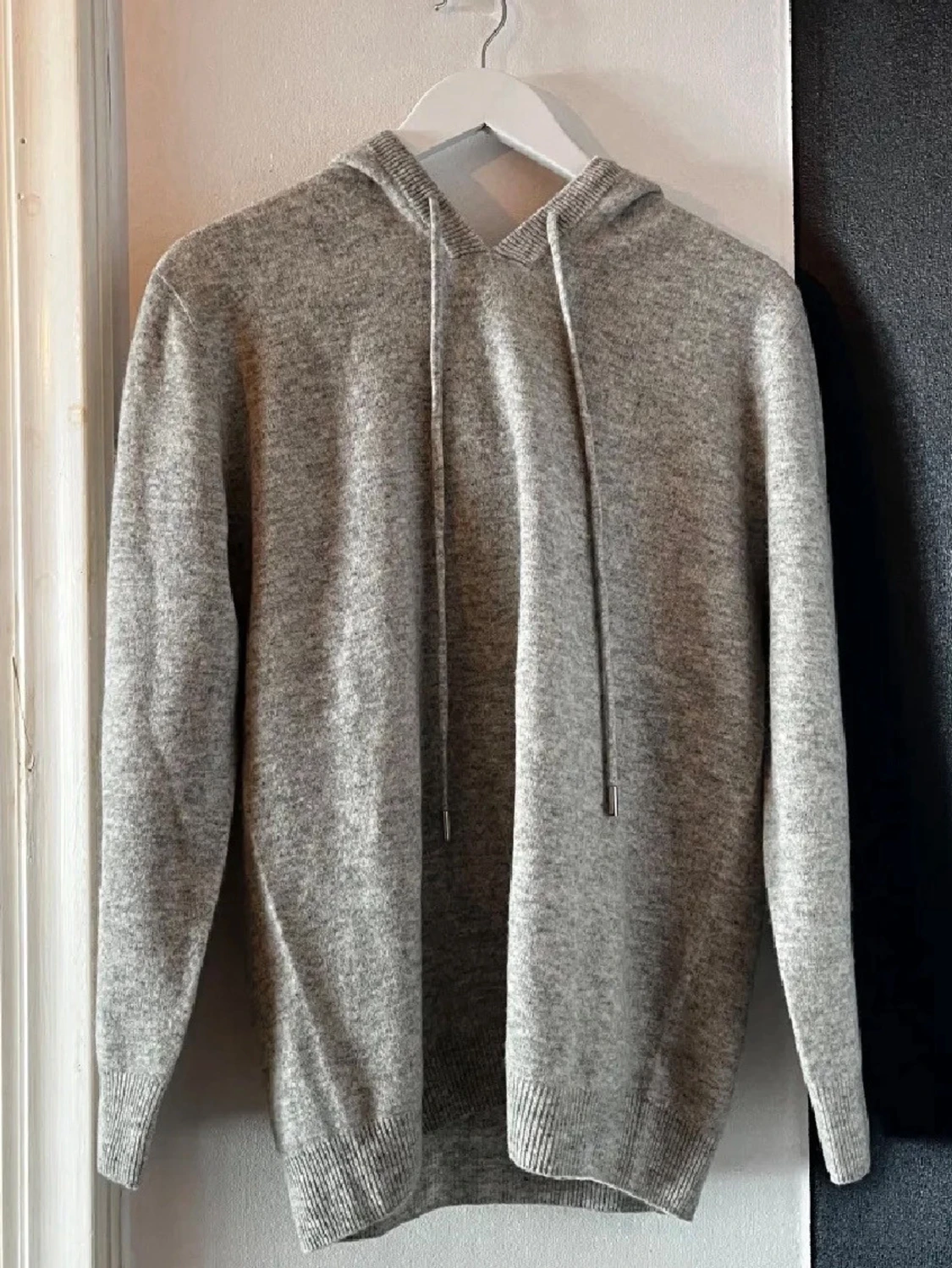 Grå Kashmir Hoodie - 1