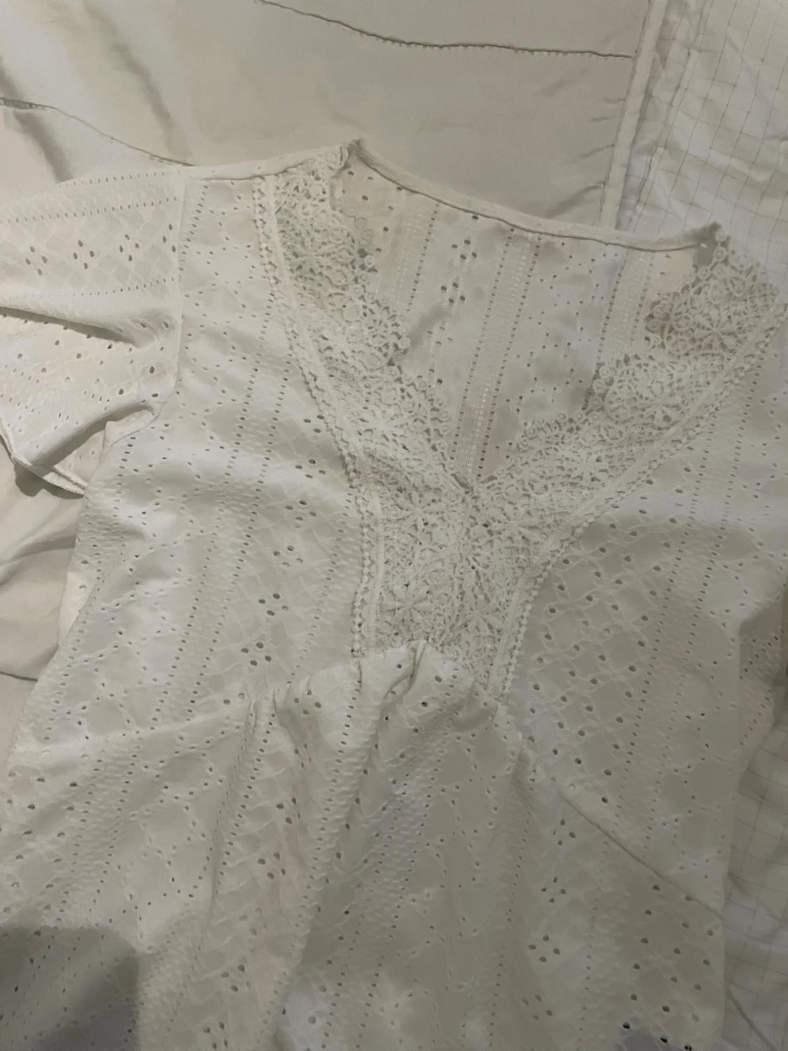 Jättefin spets blus från SHEIN